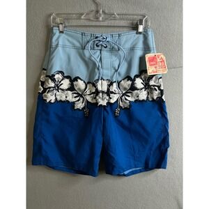 Mossimo Board Shorts Men's Medium Malibu Ocean Floral‎ Swim Trunks